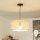 Brilagi - Lámpara colgante LED CERIA BOHO con cable 1xE27/40W/230V, diámetro 25 cm, bambú
