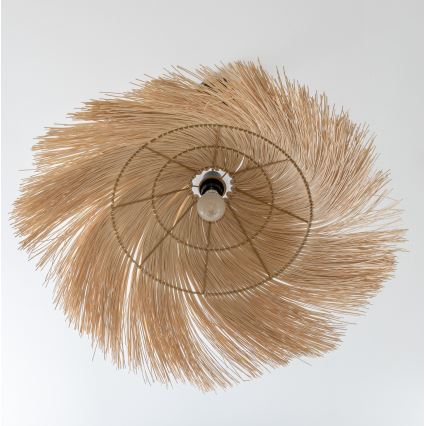 Brilagi - Lámpara colgante LED CERIA BOHO con cable 1xE27/40W/230V Ø 100 cm ratán