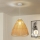 Brilagi - Lámpara colgante LED CERIA BOHO con cable 1xE27/40W/230V Ø 50 cm marrón