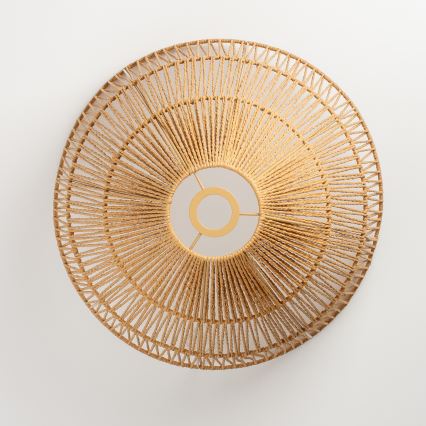 Brilagi - Lámpara colgante LED CERIA BOHO con cable 1xE27/40W/230V Ø 50 cm marrón