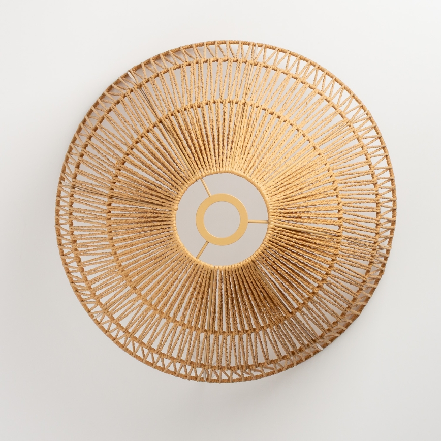 Brilagi - Lámpara colgante LED CERIA BOHO con cable 1xE27/40W/230V Ø 50 cm marrón