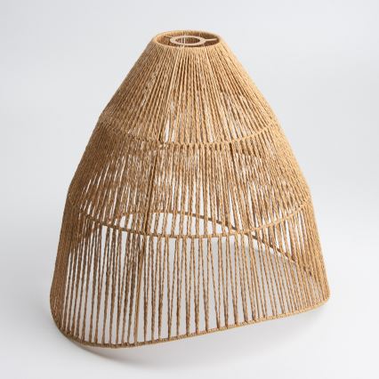 Brilagi - Lámpara colgante LED CERIA BOHO con cable 1xE27/40W/230V Ø 50 cm marrón