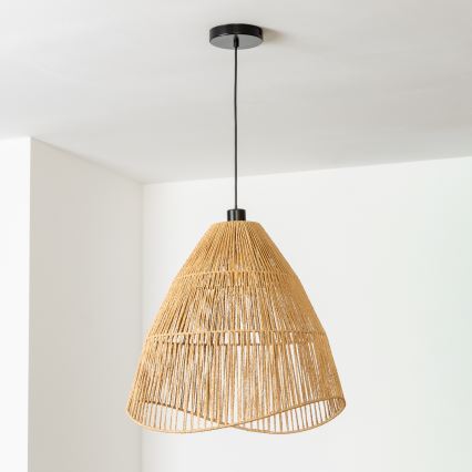 BRILAGI - Lámpara colgante LED CERIA BOHO con cable 1xE27/40W/230V Ø 70 cm marrón
