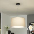 Brilagi - Lámpara colgante LED CERIA con cable, 1xE27/40W/230V, diámetro 45 cm, beige