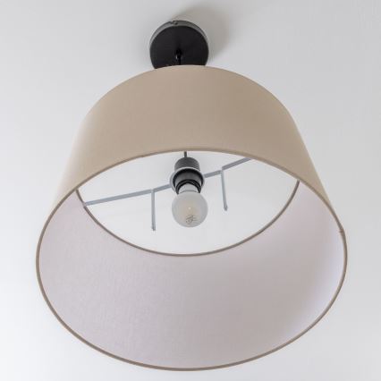Brilagi - Lámpara colgante LED CERIA con cable, 1xE27/40W/230V, diámetro 45 cm, beige