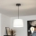Brilagi - Lámpara colgante LED CERIA con cable 1xE27/40W/230V Ø 30 cm blanca
