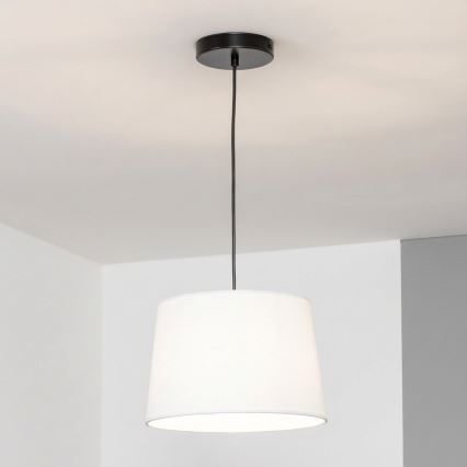 Brilagi - Lámpara colgante LED CERIA con cable 1xE27/40W/230V Ø 30 cm blanca