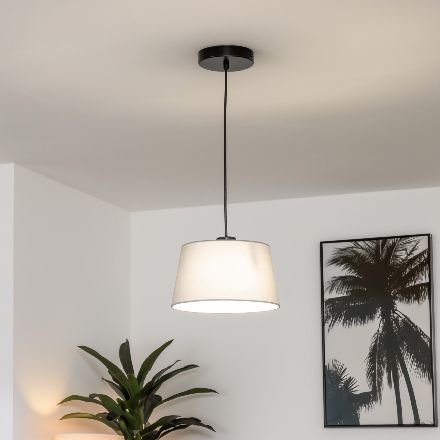 Brilagi - Lámpara colgante LED CERIA sobre cable 1xE27/40W/230V Ø 25 cm, gris