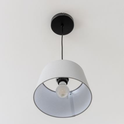 Brilagi - Lámpara colgante LED CERIA sobre cable 1xE27/40W/230V Ø 25 cm, gris