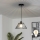 Brilagi - Lámpara colgante LED CERIA WIRE con cable 1x E27/40W/230V Ø 30 cm negra