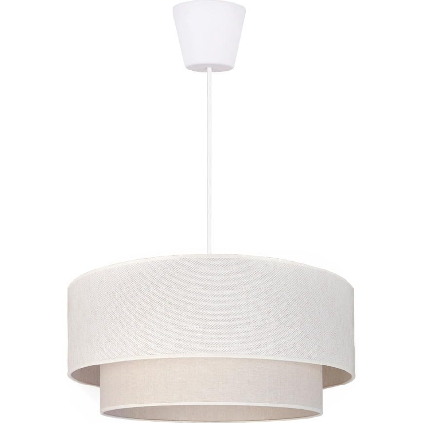 Brilagi - Lámpara colgante LED con cable BOHO ECO 1xE27/10W/230V, diámetro 40 cm, color crema