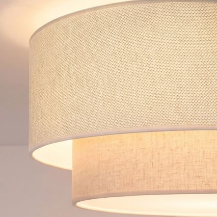Brilagi - Lámpara colgante LED con cable BOHO ECO 1xE27/10W/230V, diámetro 40 cm, color crema