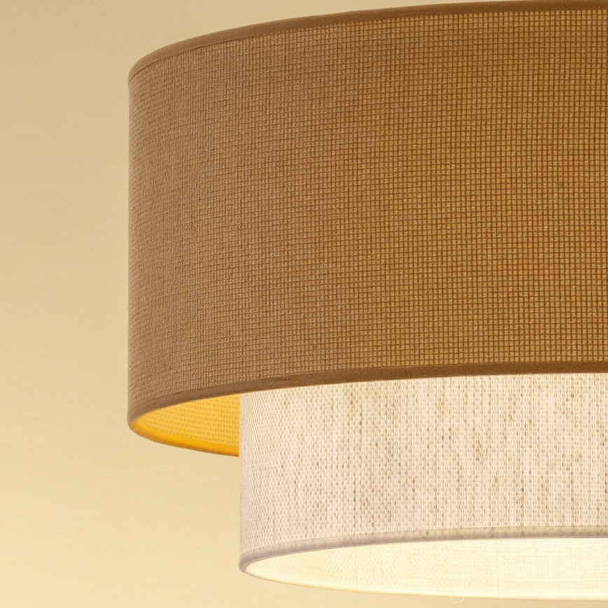 Brilagi - Lámpara colgante LED con cable BOHO ECO 1xE27/10W/230V Ø 40 cm beige/crema