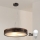 Brilagi - Lámpara colgante LED con cable CARVALHO SMOKEY, 3xE27/60W/230V, roble, diámetro 47,5 cm