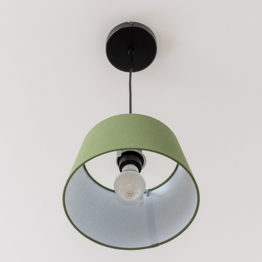 Brilagi - Lámpara colgante LED con cable CERIA 1xE27/40W/230V diámetro 25 cm verde