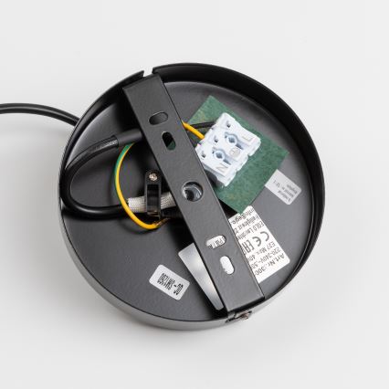 Brilagi - Lámpara colgante LED con cable CERIA 1xE27/40W/230V Ø 20,5 cm blanca