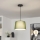Brilagi - Lámpara colgante LED con cable CERIA 1xE27/40W/230V Ø 30 cm, verde
