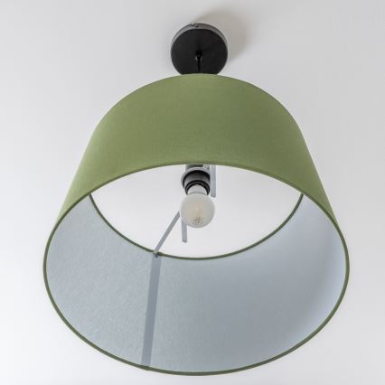 Brilagi - Lámpara colgante LED con cable CERIA 1xE27/40W/230V Ø 45 cm verde