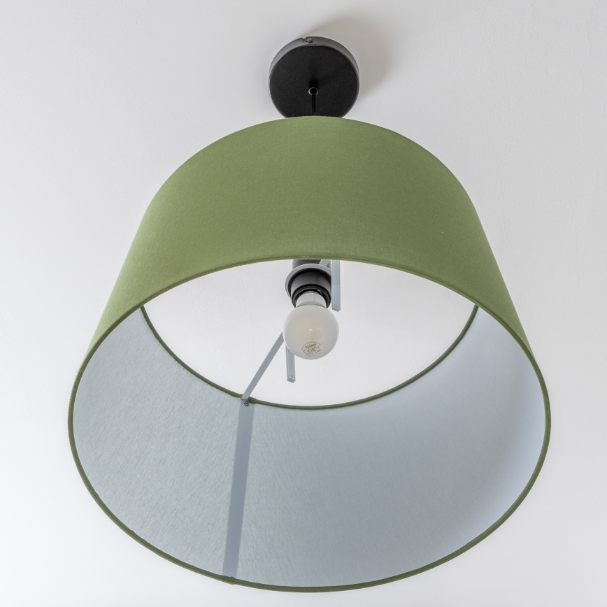 Brilagi - Lámpara colgante LED con cable CERIA 1xE27/40W/230V Ø 45 cm verde
