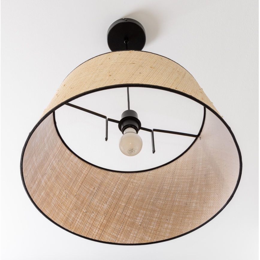 Brilagi - Lámpara colgante LED con cable CERIA 1xE27/40W/230V Ø 50 cm beige