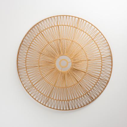 Brilagi - Lámpara colgante LED con cable CERIA BOHO 1xE27/40W/230V, diámetro 70 cm, marrón