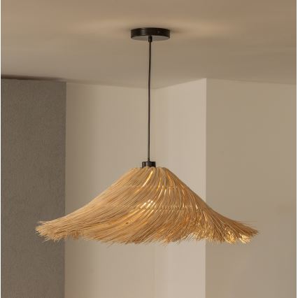Brilagi - Lámpara colgante LED con cable CERIA BOHO 1xE27/40W/230V diámetro 70 cm ratán