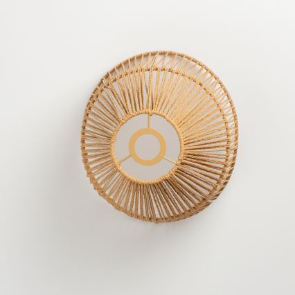 Brilagi - Lámpara colgante LED con cable CERIA BOHO 1xE27/40W/230V Ø 30 cm marrón