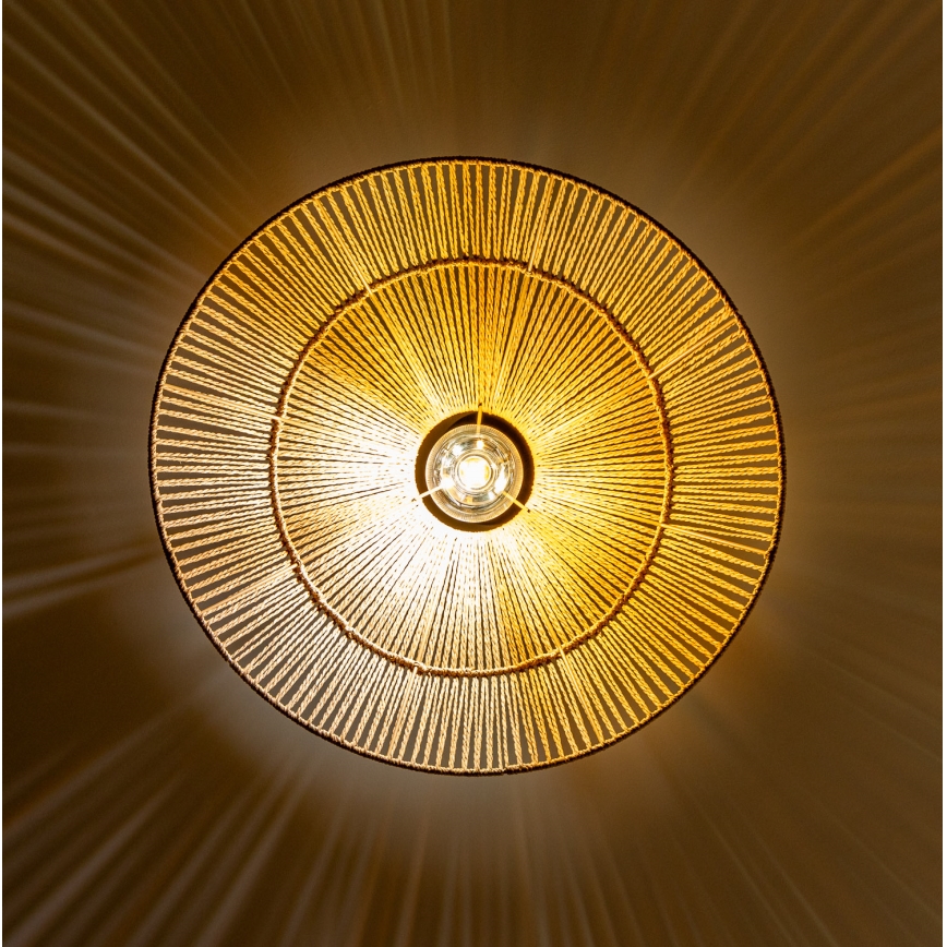 Brilagi - Lámpara colgante LED con cable CERIA BOHO 1xE27/40W/230V Ø 50 cm marrón