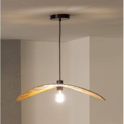 Brilagi - Lámpara colgante LED con cable CERIA BOHO 1xE27/40W/230V Ø 60 cm rafia