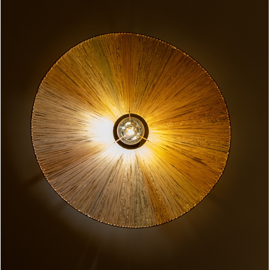 Brilagi - Lámpara colgante LED con cable CERIA BOHO 1xE27/40W/230V Ø 60 cm rafia