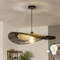 BRILAGI - Lámpara colgante LED con cable CERIA BOHO 1xE27/40W/230V Ø 80 cm negro/marrón