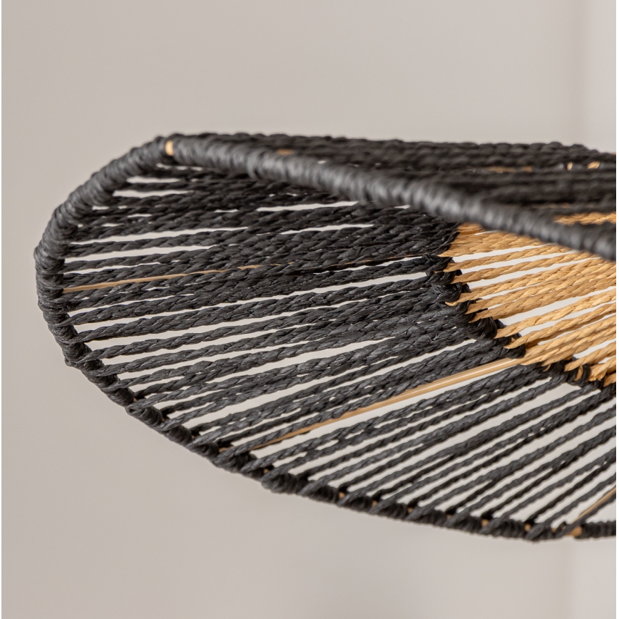 BRILAGI - Lámpara colgante LED con cable CERIA BOHO 1xE27/40W/230V Ø 80 cm negro/marrón