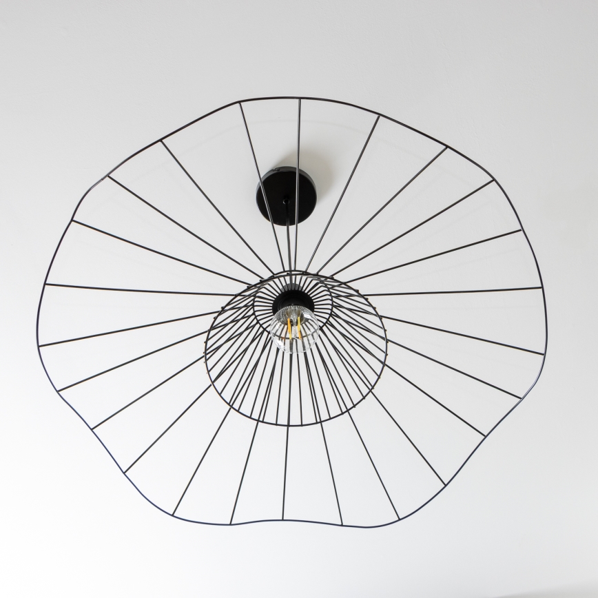 Brilagi - Lámpara colgante LED con cable CERIA WIRE 1xE27/40W/230V Ø 80 cm negra