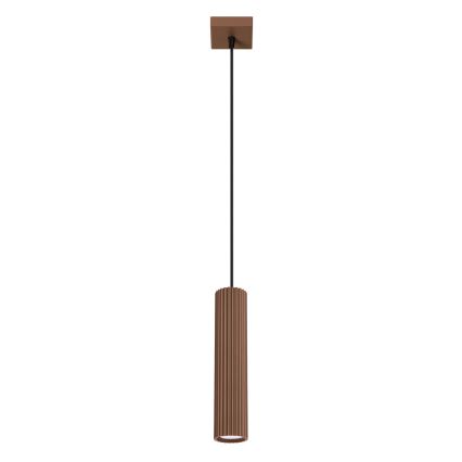 Brilagi - Lámpara colgante LED con cable CRESTO 1xGU10/10W/230V marrón