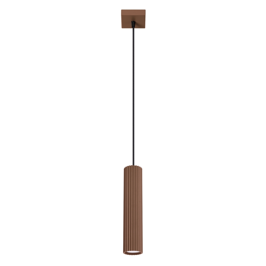 Brilagi - Lámpara colgante LED con cable CRESTO 1xGU10/10W/230V marrón