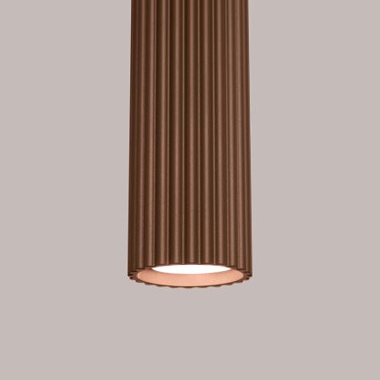 Brilagi - Lámpara colgante LED con cable CRESTO 1xGU10/10W/230V marrón