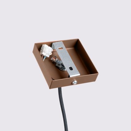 Brilagi - Lámpara colgante LED con cable CRESTO 1xGU10/10W/230V marrón