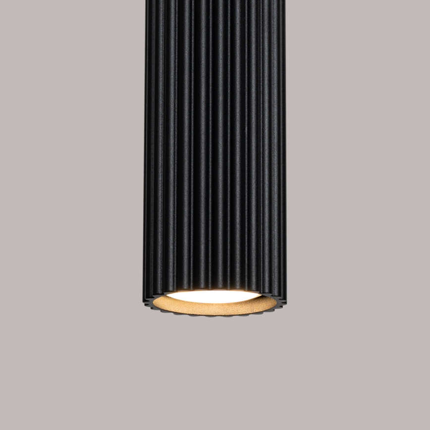 Brilagi - Lámpara colgante LED con cable CRESTO 1xGU10/10W/230V negra