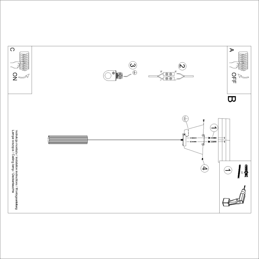 Brilagi - Lámpara colgante LED con cable CRESTO 1xGU10/10W/230V turquesa