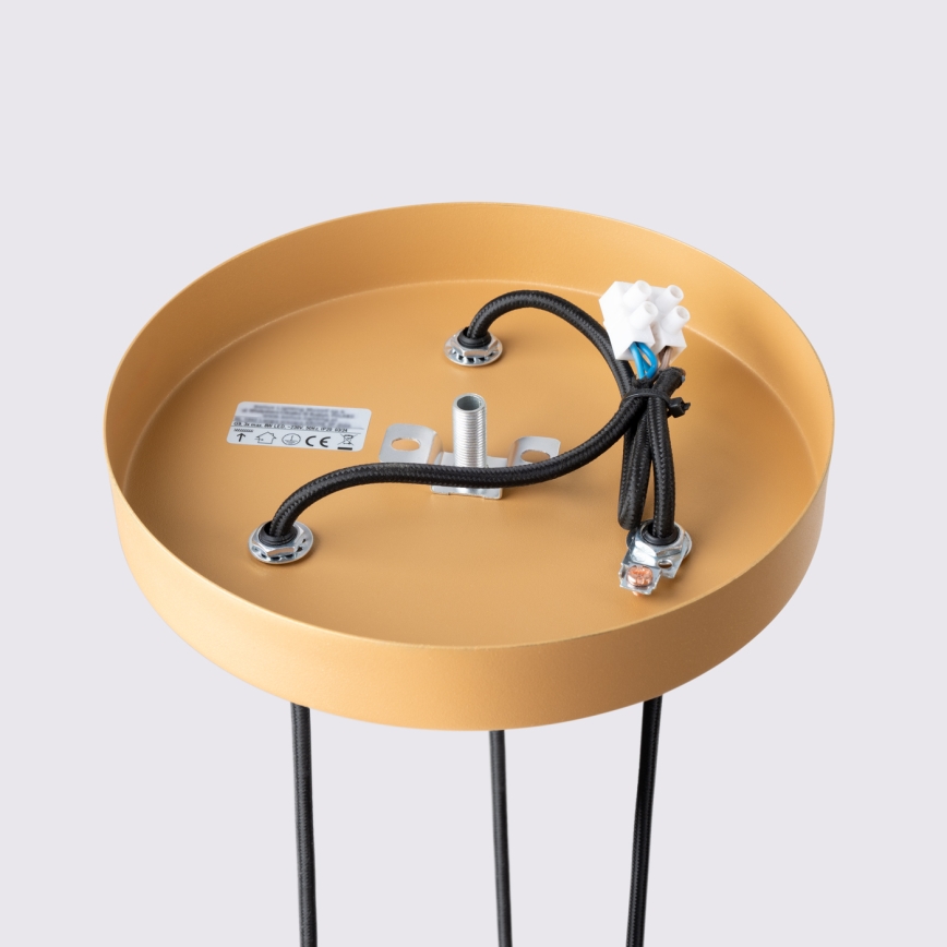 BRILAGI - Lámpara colgante LED con cable CRESTO 3xGU10/10W/230V dorada