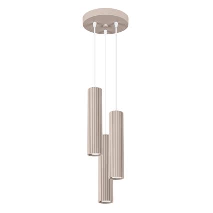 Brilagi - Lámpara colgante LED con cable CRESTO 3xGU10/10W/230V topo