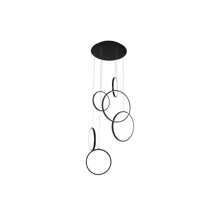Brilagi - Lámpara colgante LED con cable ECHO LED/80W/230V 4000K diámetro 50 cm negra
