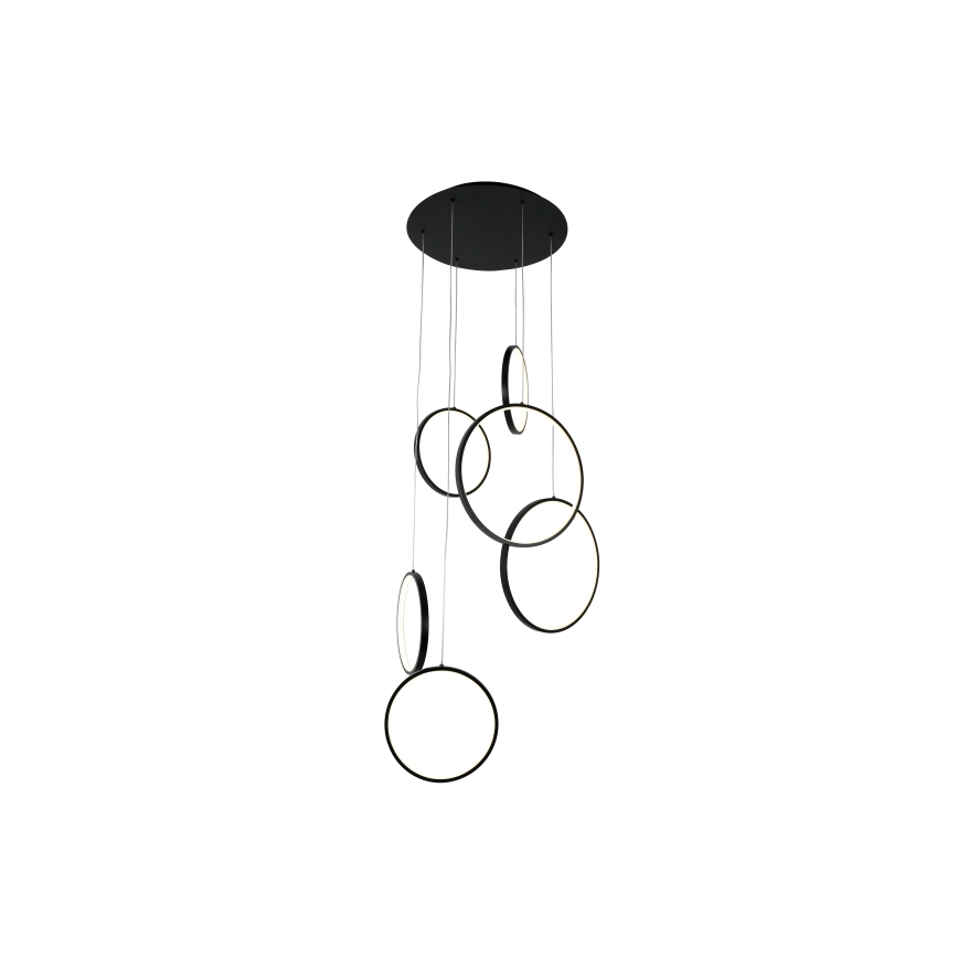 Brilagi - Lámpara colgante LED con cable ECHO LED/80W/230V 4000K diámetro 50 cm negra