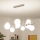 Brilagi - Lámpara colgante LED con cable MILLA 10xG9/3W/230V negro cromado/blanco