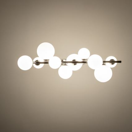 Brilagi - Lámpara colgante LED con cable MILLA 10xG9/3W/230V negro cromado/blanco
