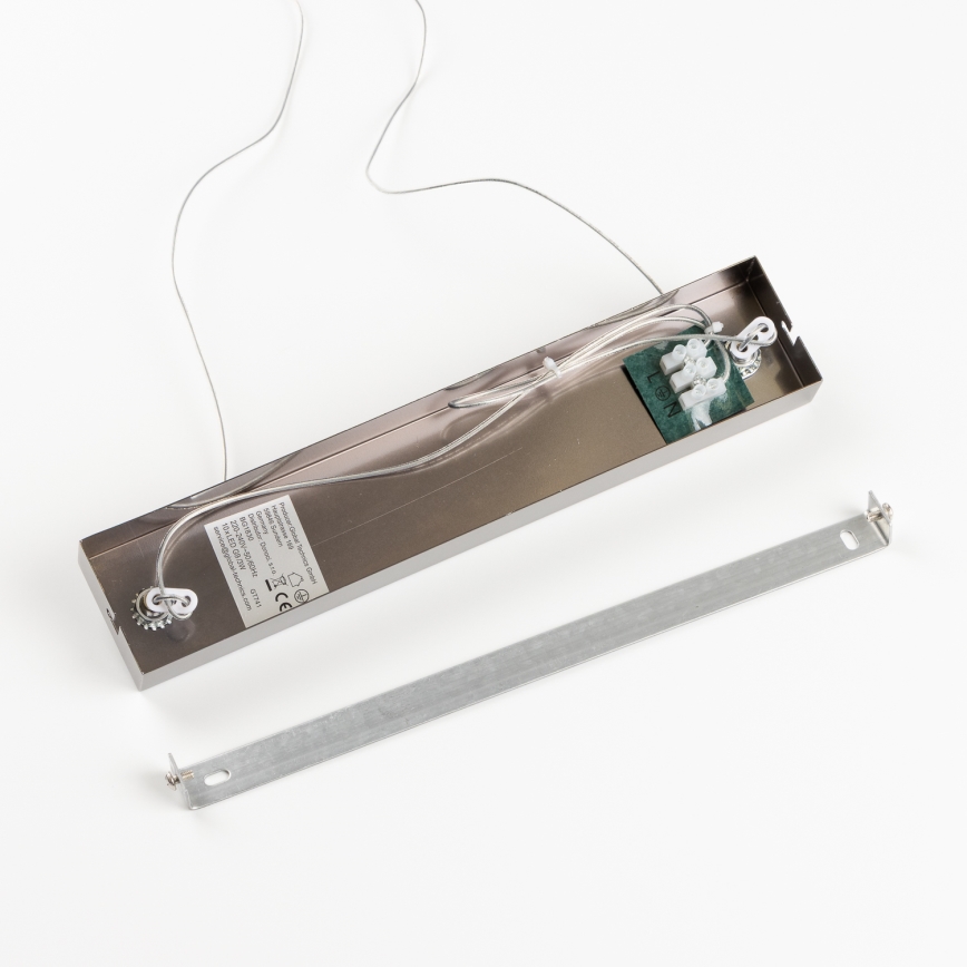 Brilagi - Lámpara colgante LED con cable MILLA 10xG9/3W/230V negro cromado/blanco