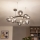 Brilagi - Lámpara colgante LED con cable MILLA 15xG9/3W/230V negro cromado/ahumado