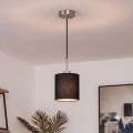 Brilagi - Lámpara colgante LED con cable NUBILA 1x E27/60W/230V, diámetro 14 cm, negra