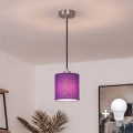 Brilagi - Lámpara colgante LED con cable NUBILA 1xE27/60W/230V Ø 14 cm negro/púrpura