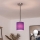 Brilagi - Lámpara colgante LED con cable NUBILA 1xE27/60W/230V Ø 14 cm negro/púrpura